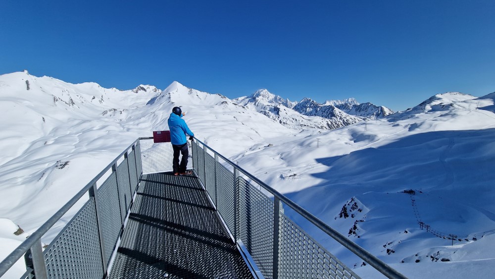 Mont Valaisan met uitzicht op Mont Blanc.